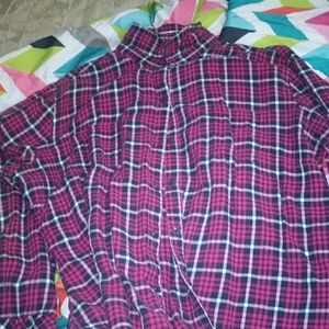 Plaid long sleeves shirt